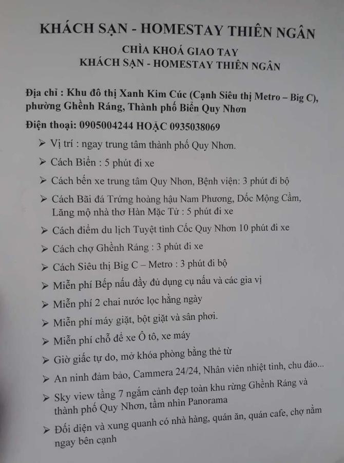 Thien Ngan Hotel Quy Nhơn Kültér fotó